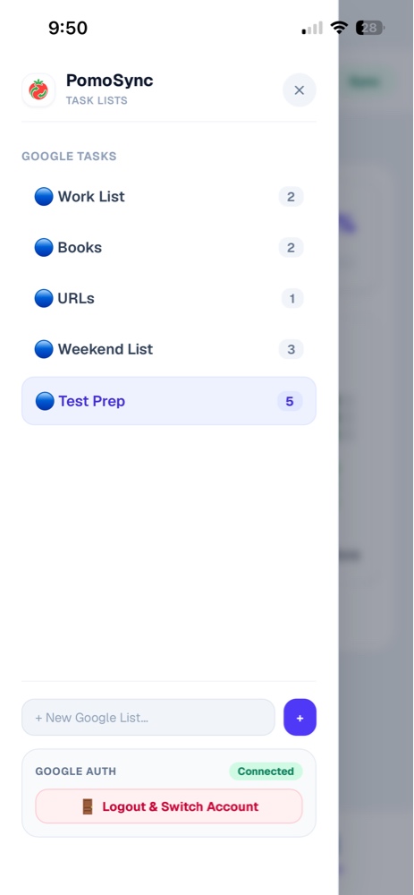 Google Tasks Drawer